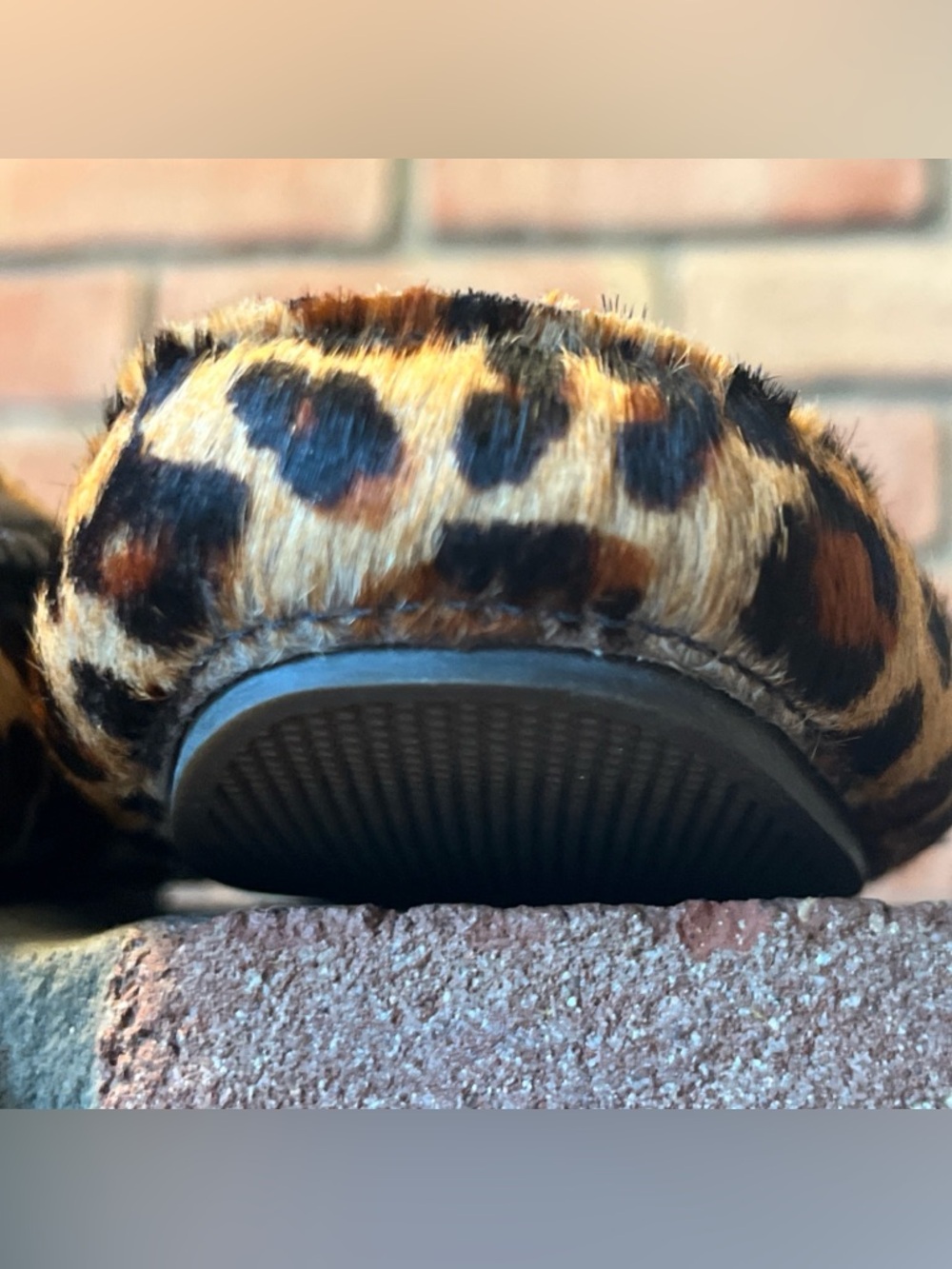 GH Bass Leather-lined Calf Fur Leopard Print Penny Loafers - Women 8.5 - Picture 5 of 11